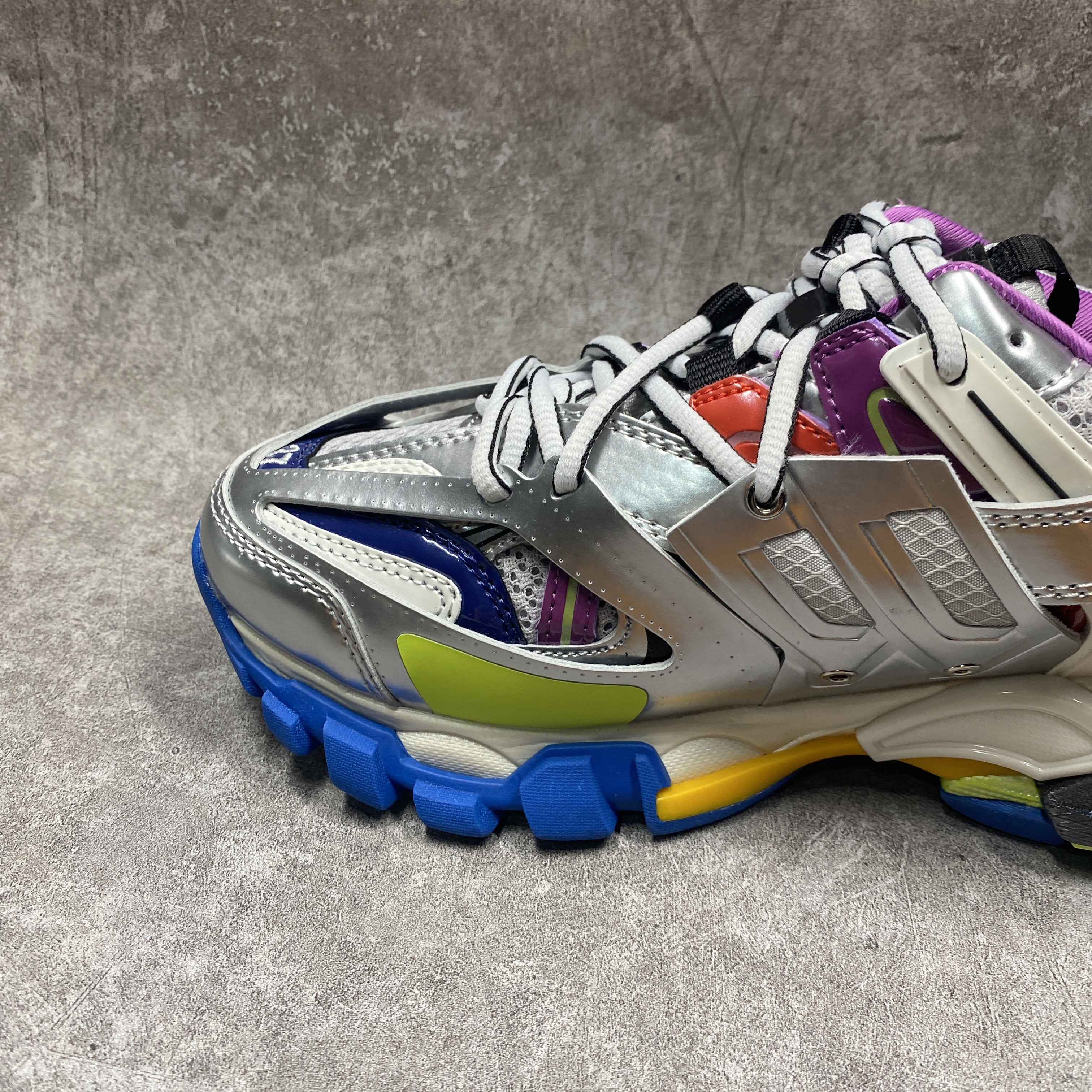 Balenciga Track Sneaker in Silver