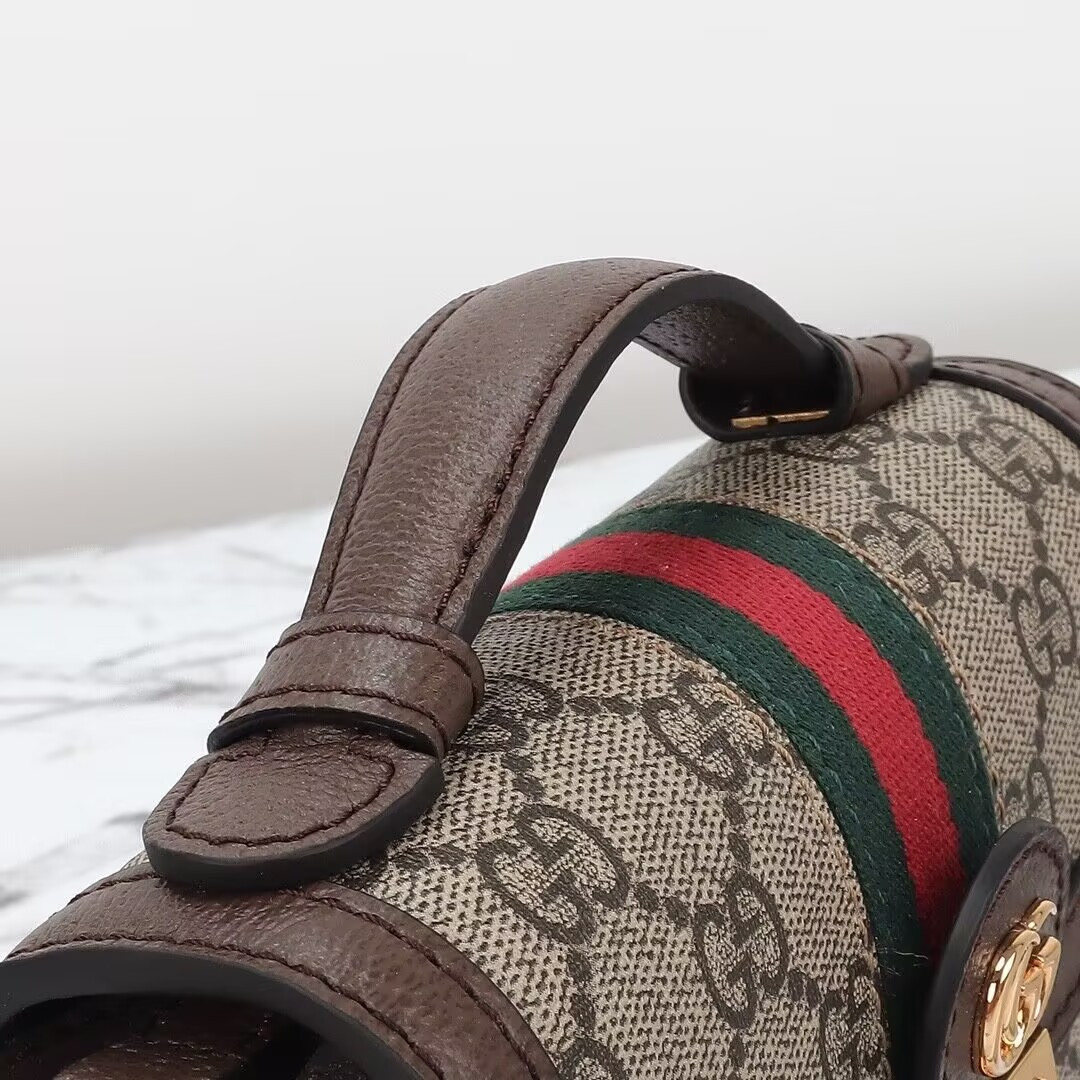 G*u*i ophidia top handle bag 17.5×13×6 cm