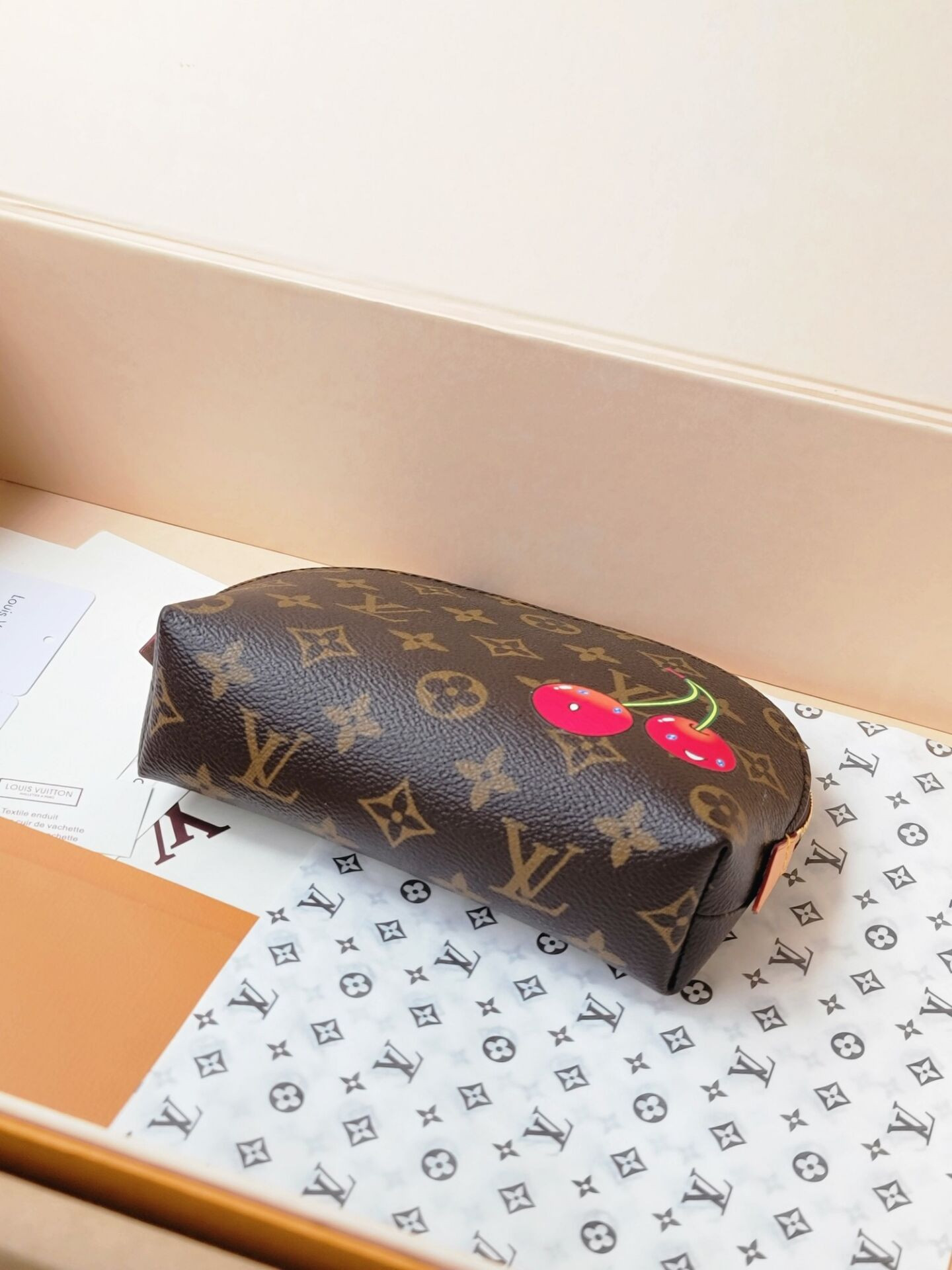 LV x TM Cosmetic Pouch PM M13766 17x12x6cm