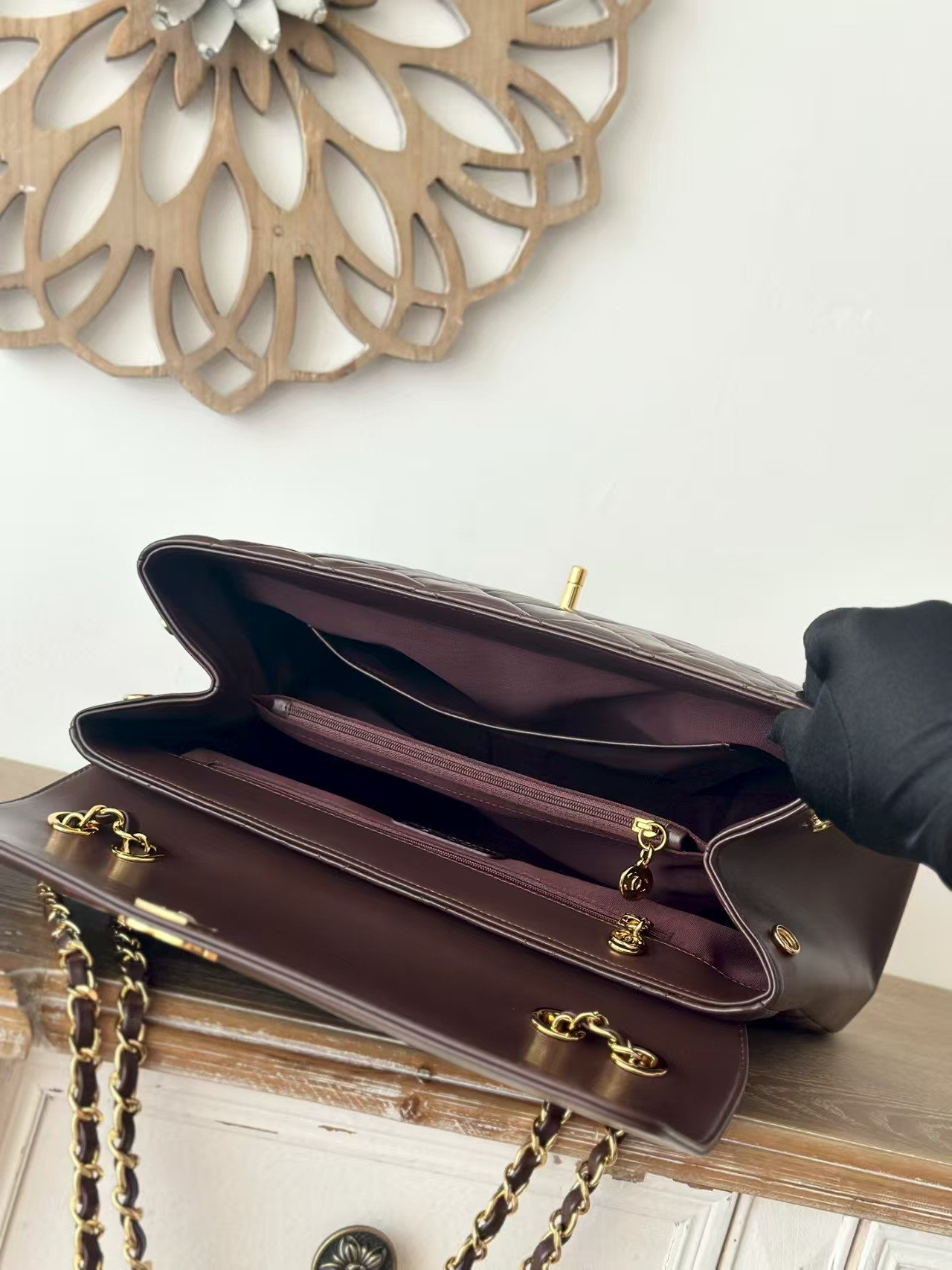 Ch*el shoulder chain bag 33x11x23cm