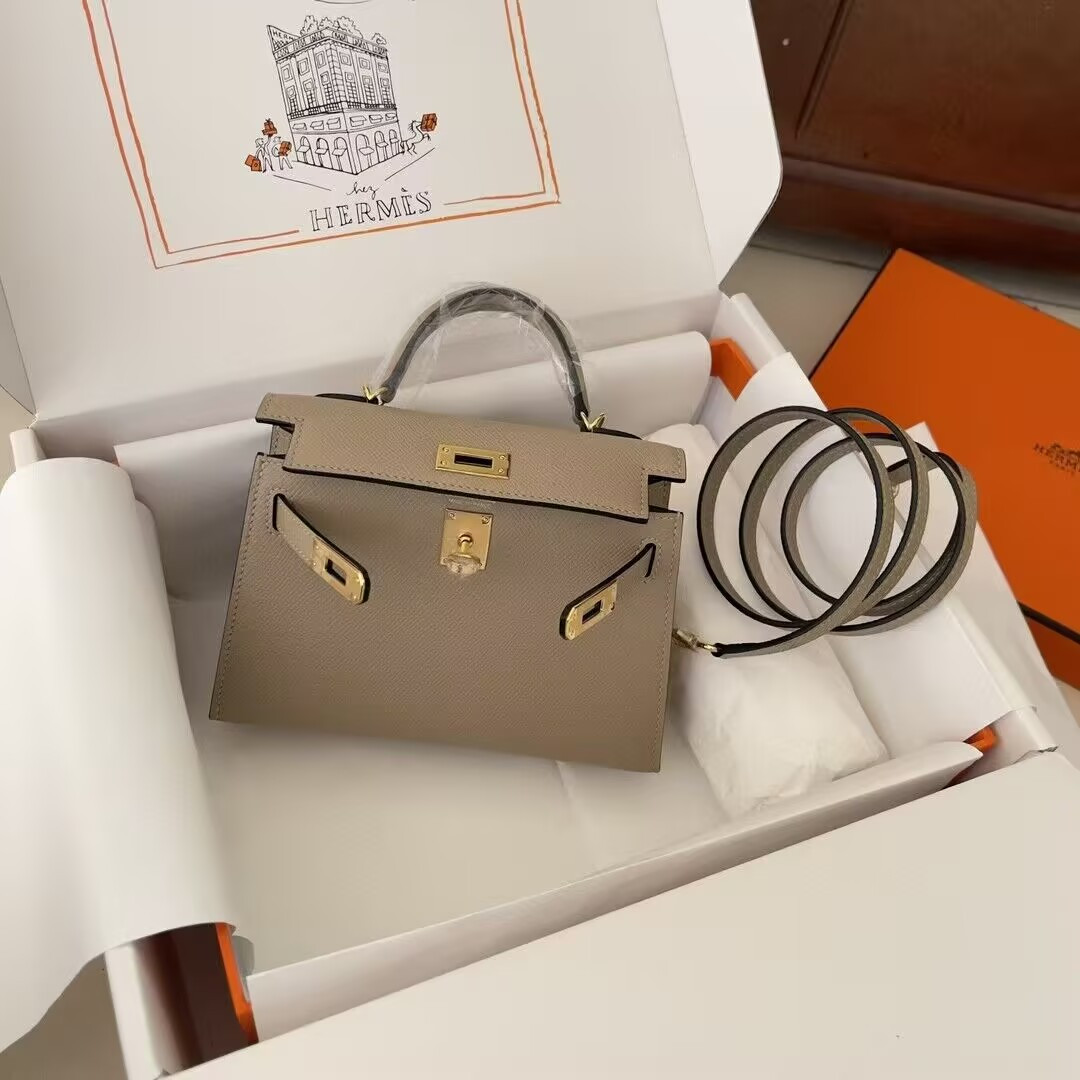 H**mes epsom handmade kelly mini 19