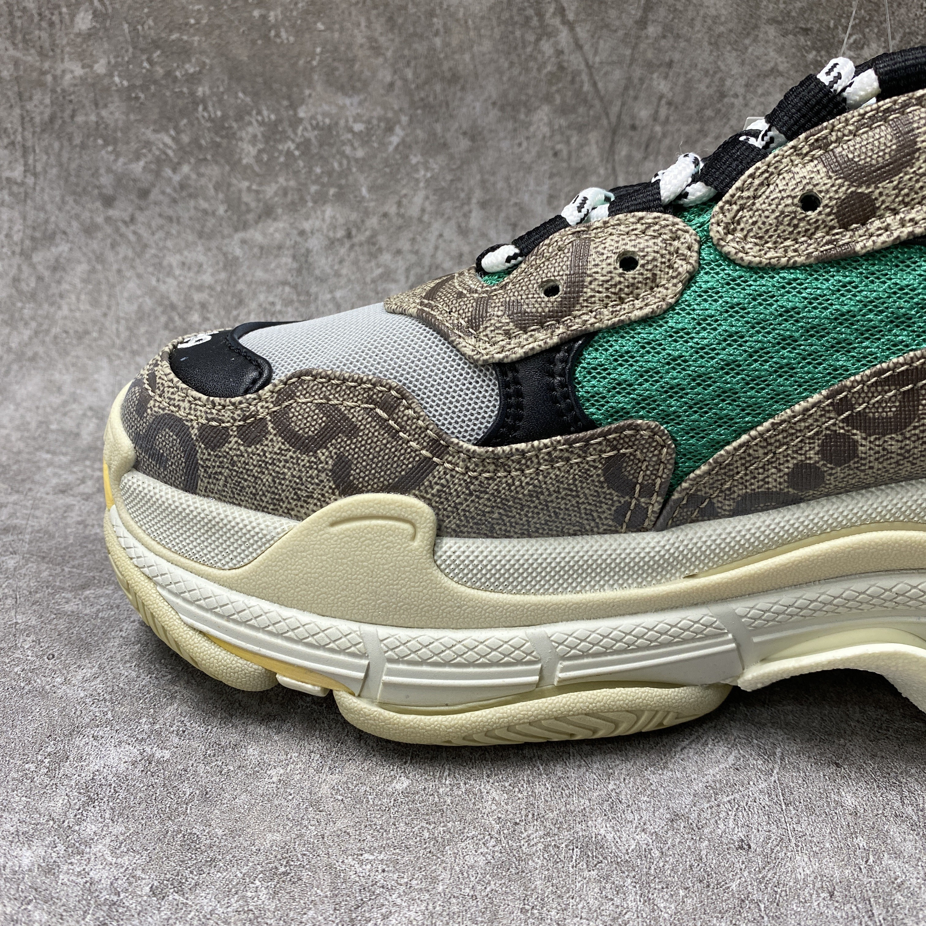 Balenciga x G The Hacker Project Triple Beige Green Yellow
