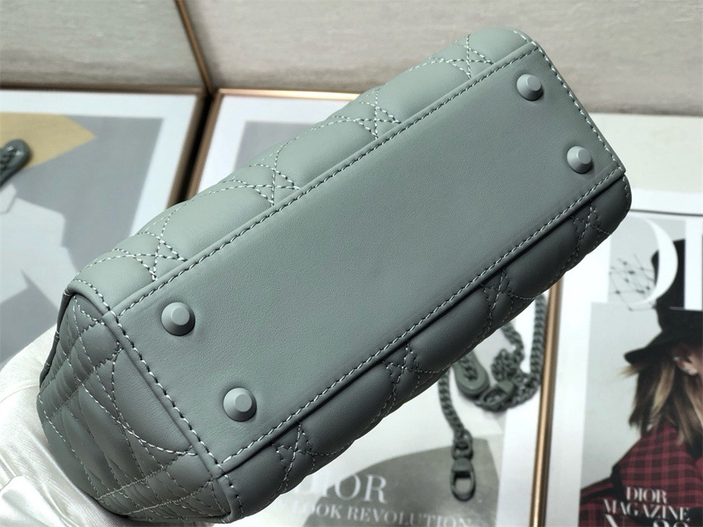 mini lady D*or bag 6.5 x 6 x 3 inches