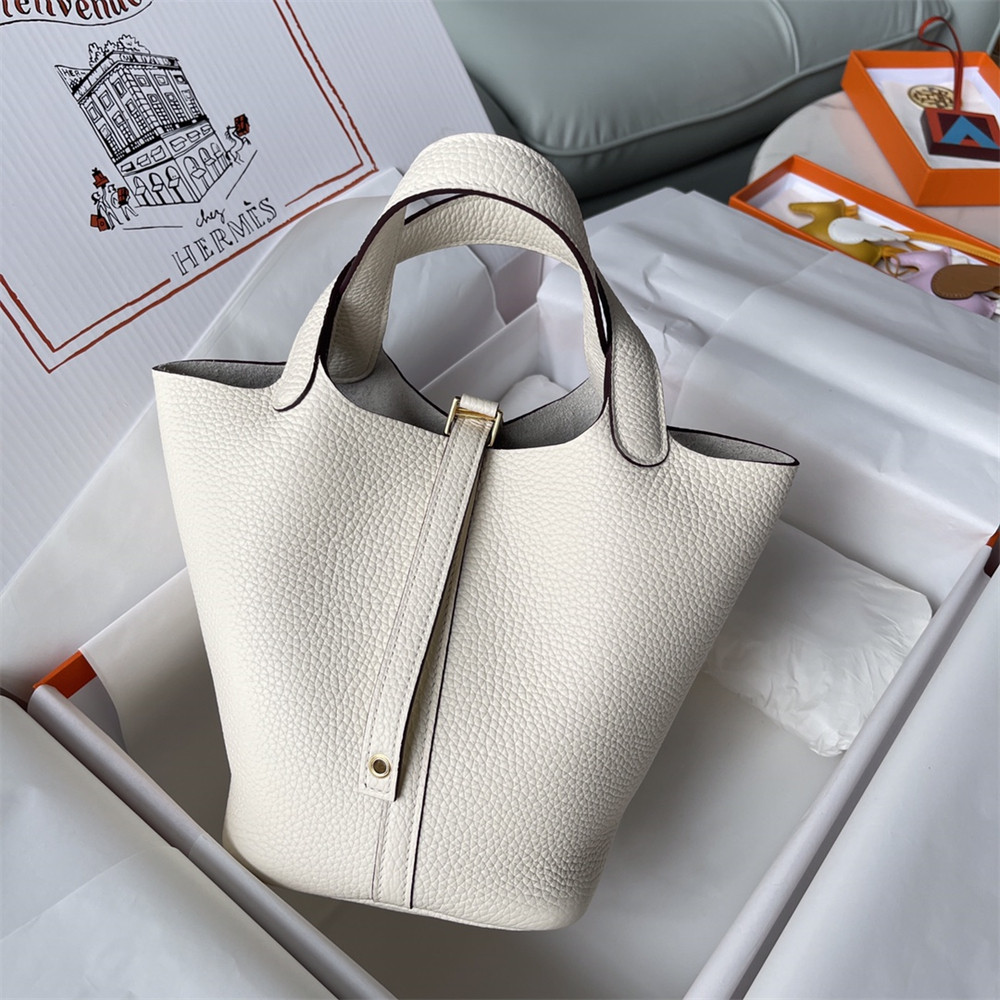 Hermès Picotin 18cm milky white without original box
