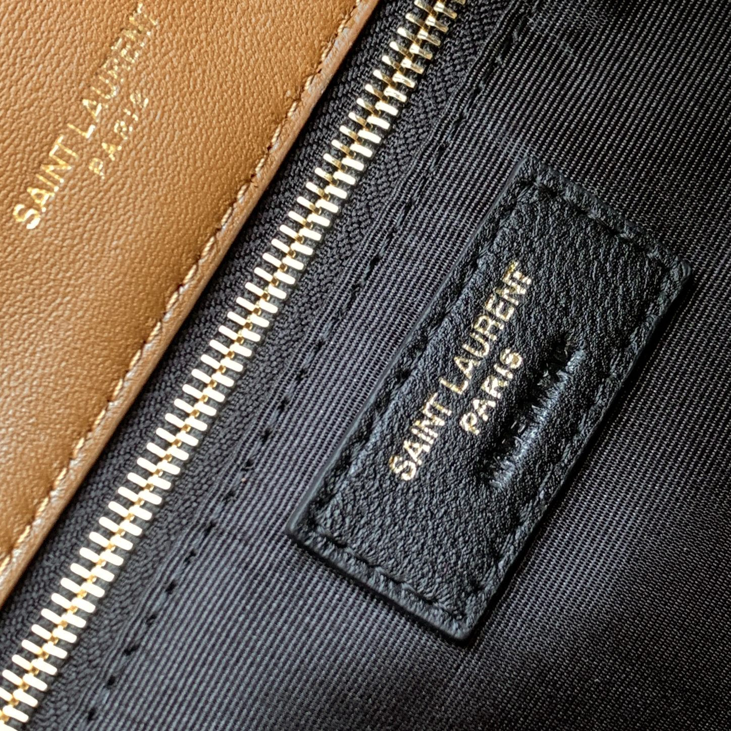 Y*L puffer small in nappa leather brown 11.4 x 6.6 x 4.3 inches